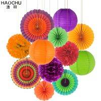 [HOT 2023] 12Pcs/Lot กระดาษแบบแขวนหัตถกรรมโคมไฟกระดาษกระดาษทิชชูแฟน Pompom สำหรับเด็กเด็กผู้หญิงเด็กผู้ชาย Baptism Decor วันเกิดสำหรับเด็ก Party