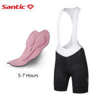 Santic กางเกงกีฬาบุนวมสำหรับผู้หญิง WL1C05127กางเกงขาสั้นสำหรับวิ่งแบบมืออาชีพระบายอากาศได้สำหรับ4D