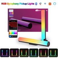 RGB Music Sound Control LED Light Bluetooth Wifi Smart App Control Pickup Lamp Desktop Gaming Ambient Light Rhythm Support Alexa Night Lights