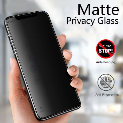 Privacy + Matte 9H Tempered Glass for iPhone X XS XR 11 12 13 mini 14 Pro MAX 6 6s 7 8 Plus SE Anti Spy Peeping Screen Protector