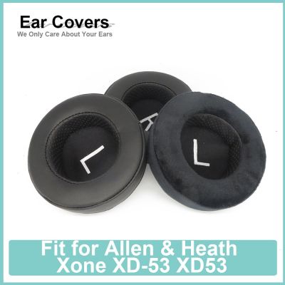 ที่อุดหูสำหรับ Allen &amp; Heath Xone XD-53หูฟัง XD53เบาะรองหูฟังโปรตีน Velour แผ่นที่ครอบหูโฟมจำรูป