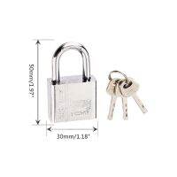 30mm Stainless Steel Padlock Heavy Duty Solid Lock Door Gate Box Safety Antirust