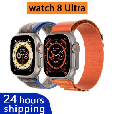 ZZOOI New Smart Watch Ultra Series 8 Men 49mm GPS NFC Smartwatch Bluetooth Calls Temperature Measuring Waterproof Sports For Apple