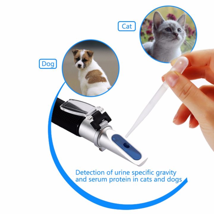 rcyago-สัตว์เลี้ยงรีแฟรกโตมิเตอร์ทางการแพทย์สุนัขและแมวโปรตีน-refractometer