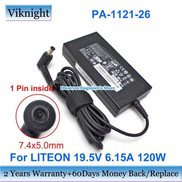 6-15a-19-5v-ของแท้120w-อะแดปเตอร์-ac-pa-1121-26-liteon-7-4x5แหล่งจ่ายไฟ0mm-ที่ชาร์จแล็ปท็อปบางรับประกัน2ปี