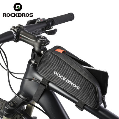 ROCKBROS Front Bike Bags Reflective Frame Tube Cycling Bag Large Capacity Fietstassen Ultralight Bicycle Bags Cycling Pannier