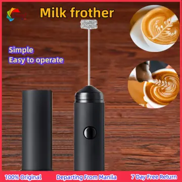 Milk Frother Handheld, USB Rechargeable Electric Foam Maker for Coffee, 3  Speeds Mini Milk Foamer Drink Mixer Egg Beater with 2 Whisks for Coffee  Frappe Latte Cappuccino Hot Chocolate 
