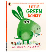 Little green donkey English original picture book little green donkey inspires children not to be picky. Childrens English Enlightenment cognition parent-child picture story book paperback fine picture book anuska allepuz