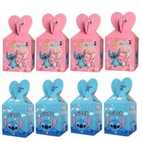 12/24/36/48 Pcs Disney Lilo &amp; Stitch Paper Candy Box Cartoon Stitch Happy Birthday Decor Theme Party Supply Kids Party Supplies Gift Wrapping  Bags