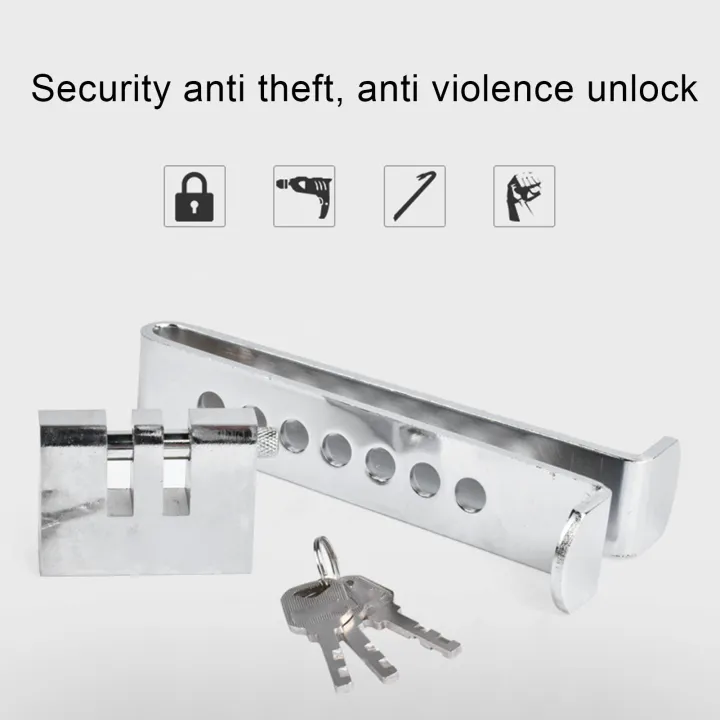 Brake Pedal Lock, Car Anti Theft Device Zinc Alloy Cylinder Clutch Pedal Lock for Auto Truck Van SUV. 