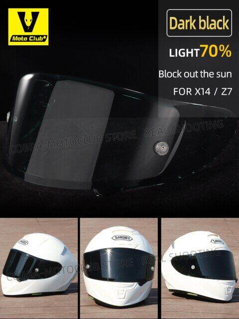 Motorcycle Helmet Lens Anti-UV PC Visor Lens Model Case For SHOEI X14 X ...