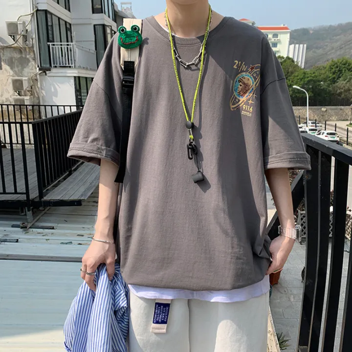 เสื้อยืดพิมพ์ลาย-เสื้อทรงโอเวอร์ไซส์-เสื้อผ้าแฟชั่นชายหญิง-เสื้อสกรีนลายแฟชั่น-st86