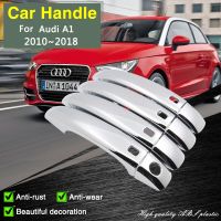 Fit For Audi A1 8X 2010~2018 2015 Chrome Smart Door Handle Cover Car Exterior Decorate Essories Protective Film Stickers Trim