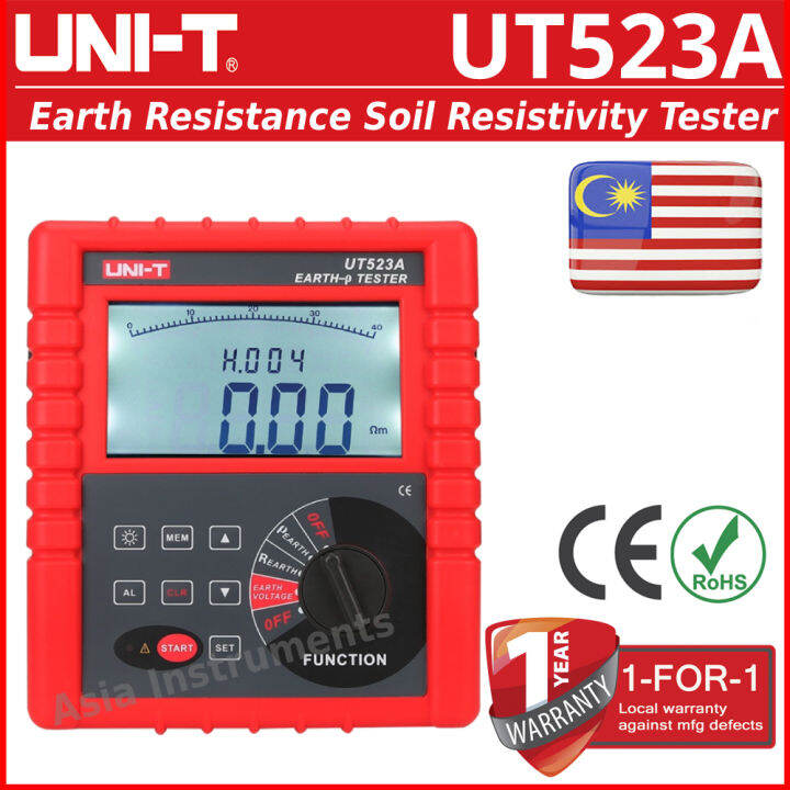 UniT UT523A Earth Resistance Soil Resistivity Tester Lazada