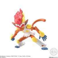 Original In Stock Bandai SHODO Pokemon 6 Infernape Luxray Haxorus Lugia Haxorus Action Figure Assembled PVC Model Toys For Kids