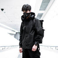 ENSHADOWER 17AW Techwear Cyberpunk ฟังก์ชั่นกันน้ำน้ำหนักเบาแจ็คเก็ตเทคเสื้อถนนสวมมืดสวมใส่ Wasand พังก์