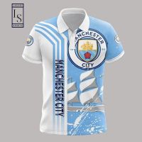 2023 new style1 ARRIVE design MANCHESTER CITY F.C 3D high-quality polyester quick drying 3D polo shirt,   style57xl (contact online for free customization of name)