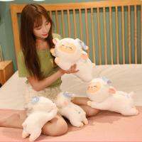 ตุ๊กตาหมอนนุ่ม Hiasan Kamar การ์ตูนแอปพลิเคช Boneka Mainan ของเล่นแกะนุ่มแกะกำมะหยี่สีขาวสำหรับเด็ก