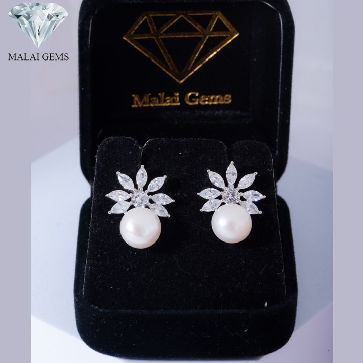 malai-gems-ต่างหูมุก-เงินแท้-silver-925-เพชรสวิส-cz-เคลือบทองคำขาว-รุ่น155-e1624-แถมกล่อง-ต่างหูเพชร-ต่างหูเงินแท้