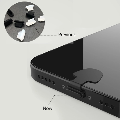 Hot 6PCS ชาร์จพอร์ต Anti-Dust Dirt Plug สำหรับ Apple Samsung S22 S21 Ultra USB Type-C พอร์ต Protector ซิลิโคน Dustplugs Cover