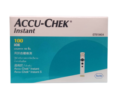 (Exp: กุมภาพันธ์ 2025) Accu Chek Accuchek Instant 50/100 S Strips for Accu-Chek Instant Instant S