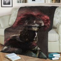 (Multi size available in stock)  Roman Centurion Anime Blanket Mat Soft Bedspread Beach warmm Travel Cover For Kids Boys Girls Gift Home Decor Dropshipping  (Free personalized design available)