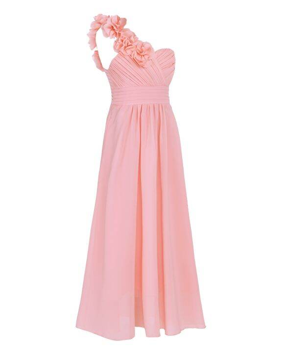 jeansame-dress-kidchildchiffon-tulledress-งานแต่งงานเพื่อนเจ้าสาว-one-shoulder-formal-partymaxi-dance-prom-gown-dress