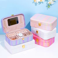 Pearl Velvet Bag Box Jewelry Storage Box Necklace Hook Storage Box European Style Jewelry Box Multifunctional Portable Jewelry Box Large Capacity Jewelry Box