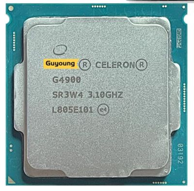 เซเลอรอน G4900 3.1 GHz ใช้ Dual-Core Dual-Thread 54W เครื่องประมวลผลซีพียู LGA 1151