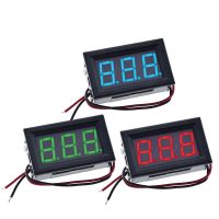 0.56 39; 39; 5V 12V 24V Mini Red Green Blue LED Display Panel Voltage Meter Voltmeter 2 Wire Digital DC 4.5V 30V for Car Motorcycle