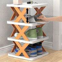 Folding X-Shape Shoe Rack Household 2-9 Layers Shoe Rack Space Saving DIY Combination Organizer Shelf Behind Door Storage Racks