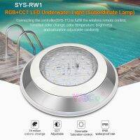 Miboxer 12W RGB+CCT LED Underwater Light IP68 Waterproof DC 24V SYS-RW1 Subordinate Lamp by SYS-T1 can wireless remote control