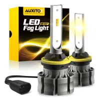 AUXITO 2Pcs H27W1 880หลอดไฟ LED หมอกสีเหลืองสีขาว H16 5202 H11 H8 H10 LED หมอกขับรถโคมไฟสำหรับ Lada Vesta BMW Ford