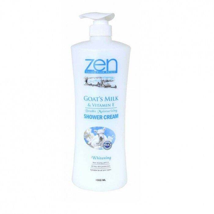 ZEN Goat's Milk Shower Cream 1000ml Lazada
