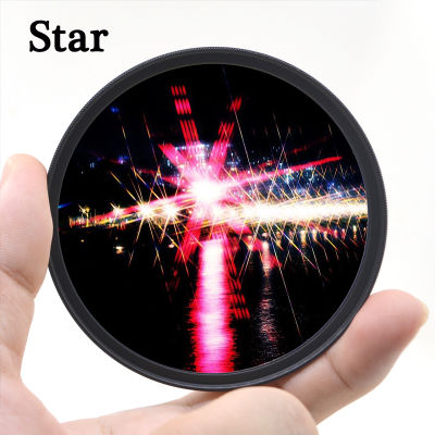 KnightX Star 6 Line Filter For Canon Nikon 500d 200d 400d photo d3300 d600 2000d accessories 49 52 55 58 62 67 72 77 mm