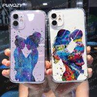 {Disen electronic} PUNQZY Mother MaMa Of Girl Boy And Mom เคสโทรศัพท์สำหรับ iPhone 13 14 PRO MAX 12 11 XR 7 8 Plus X โปร่งใส Soft TPU Shell Cover