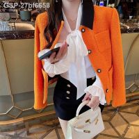 ย่อย♙27bf6658คูซาฮิกิ Outono Inverno Elegante Controrte Cor คอปกเสื้อ Casaco Curto Mulheres แมนกาลองกา2023 Coreano เสื้อนอกแจ็คเก็ต