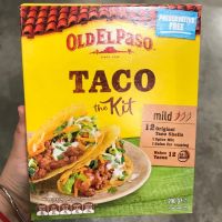 ทาโก้พร้อมซอสและเครื่องปรุงรส (เผ็ดน้อย) Old El Paso (12 แผ่น) 290 g.