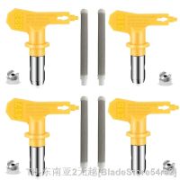 hkﺴ❁  4 Pieces Reversible Airless Paint Sprayer Nozzle Tips And Spray Filter Replace Parts (215 315 417 523)