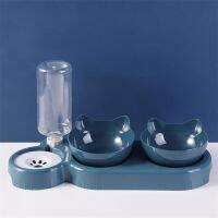 Wholesale cat and dog double bowl food bowl automatic feeding water dispenser pet supplies a drop shipping