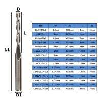 #3.175mm เครื่องกัดแบบด้ามแบน 2 หัวกัดเกลียวอลูมิเนียม CNC เครื่องกัดคาร์ไบด์ ขายส่ง