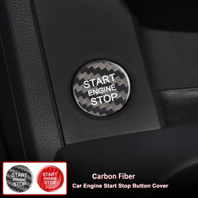 Carbon Fiber Car Engine Start Stop Button cover Sticker For Audi A4L A5 A6L A7 Q3 Q5 Q7 Q5L Stop Engine Start Button Carbon