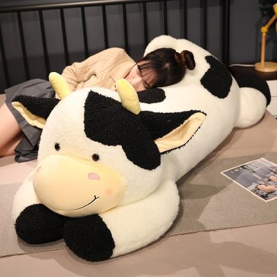 【CW】▽♗  Hot 1pc 90cm/110cm Cartoon Stuffed Cattle Dolls Sleeping Baby Birthday Gifts