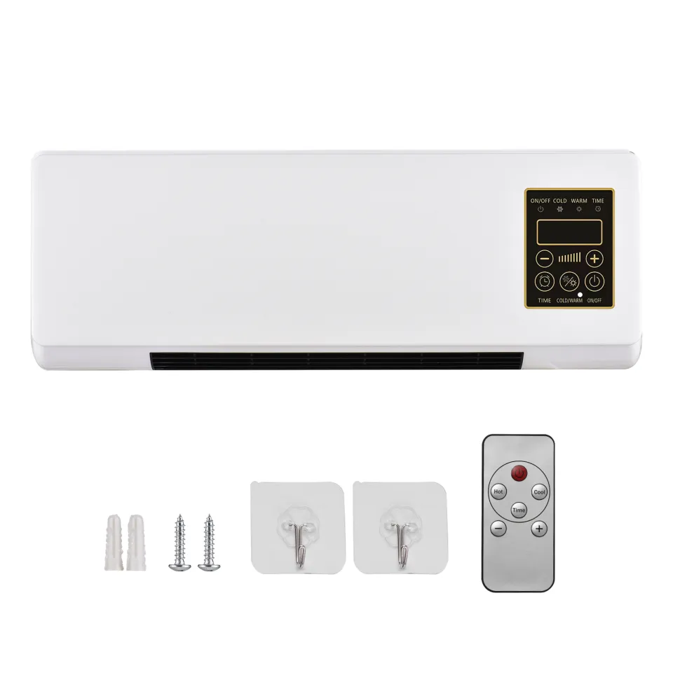 Portable Heater and Air Conditioner Combo Wall Mounted Desktop 2in1  Electric Heater Air Conditioner for Household Bedroom Heating and Cooling  with Timing Function Delay Shutdown Remote Controller | Lazada PH
