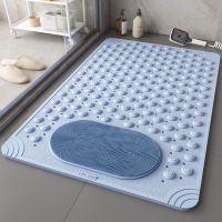 PVC Safety Anti-skid Bathroom Massage Mats Rectangle Soft Shower Bathtub Pad Large Size Massage Foot Brush Lazy Mans Magic Tool