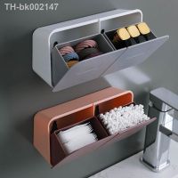 ▼ Storage Boxes Bins Wall Mounted Cotton Swab Box Cosmetic Lipstick Container Jewelry Organizer Case Household