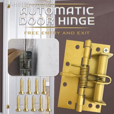 【LZ】 Metal Automatic Spring Door Closer Door Closing Hinge Adjust The Door Closing Device Furniture Door Hardware Dropshipping