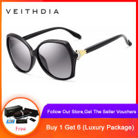 Veithdia Retro WOMENS sunglasses แว่นกันแดด Polarized แว่นตา v3027