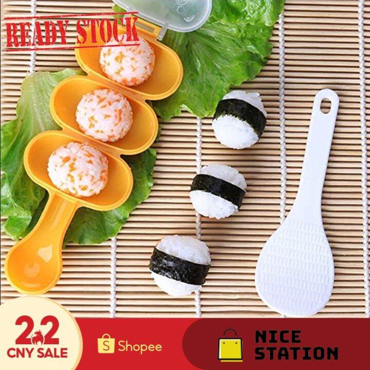 DIY Onigiri Rice Balls Mold Kitchen Sushi Maker Mould Bento Making Lazada