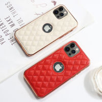 เคสโทรศัพท์กระเป๋าหนังไมโครไฟเบอร์ลายตารางนิ่มสำหรับ Iphone 13 12 11 Pro Max XS Max XR ฝาหลังเรียบลายสก๊อตสุดหรู